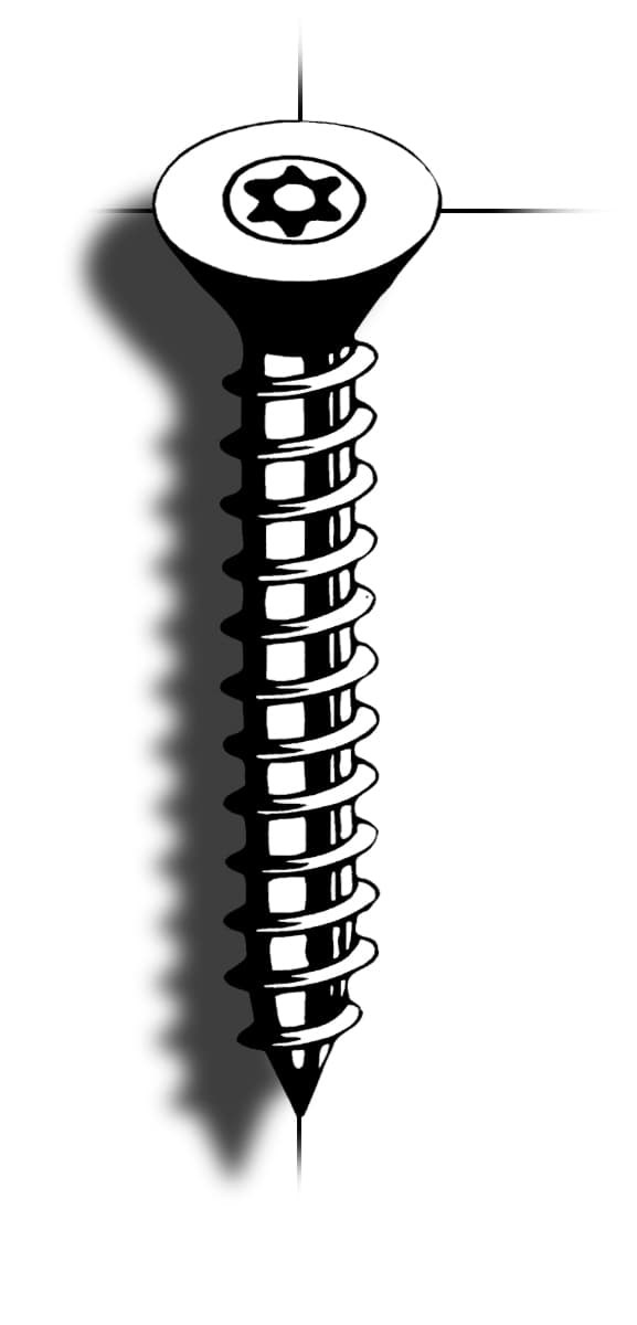 Picture of Self tapping sheet metal screw | 6-Lobe Pin | Flathead